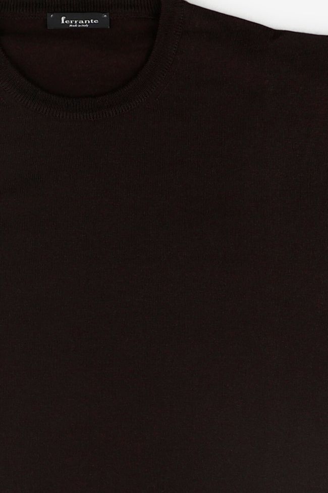 Ferrante Strickwaren Herren Ferrante Rundhalsausschnitt Regular Einfarbig 100% Merinowolle Extrafine