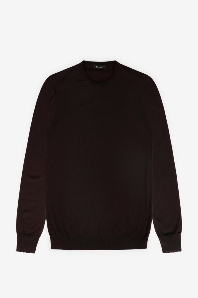 ferrante Strickwaren Herren Ferrante Rundhalsausschnitt Regular Einfarbig 100% Merinowolle Extrafine