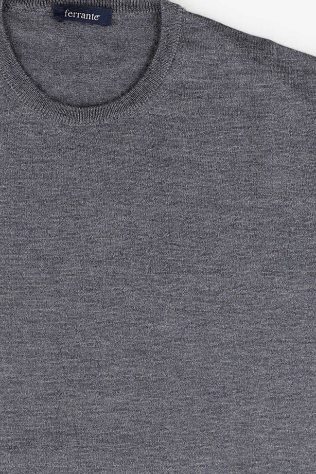 Ferrante Strickwaren Herren Ferrante Rundhalsausschnitt Regular Einfarbig 100% Merinowolle Extrafine