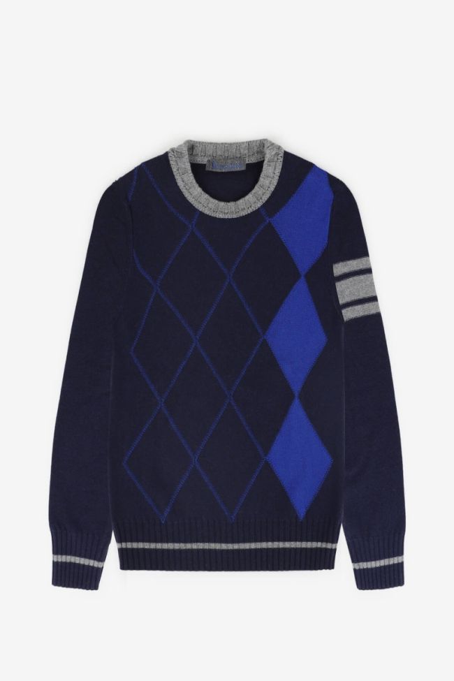 ferrante Strickwaren Herren Ferrante Rundhalsausschnitt Regular Muster 100% Merinowolle Extrafine