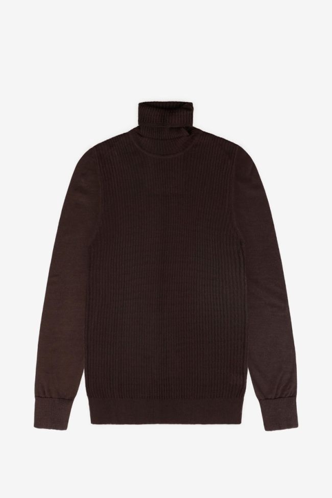 filippo riberti Strickwaren Herren Filippo Riberti hoher Kragen Classic Halb Unifarben 50% Wolle, 50% Acryl