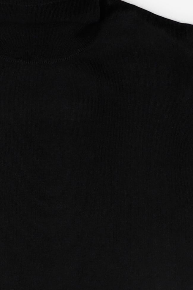 Filippo Riberti Strickwaren Herren Filippo Riberti Hoher Kragen Slim Einfarbig 50% Wool 50% Pc