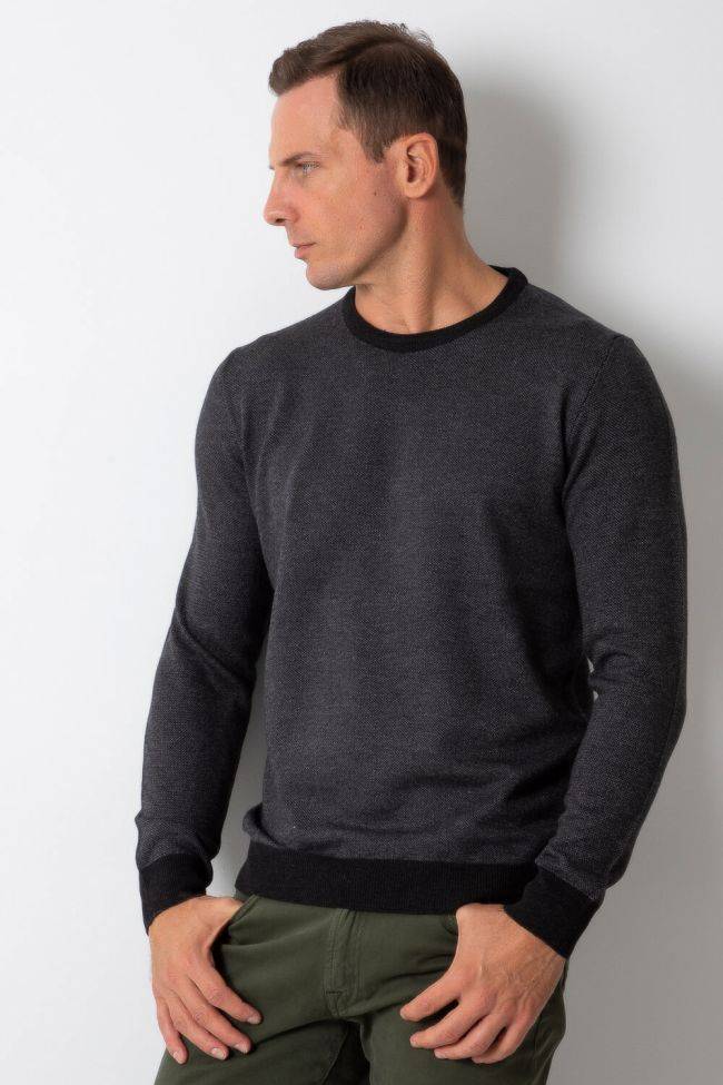 Filippo Riberti Strickwaren Herren Filippo Riberti Rundhalsausschnitt Regular Einfarbig 50% Wolle 30% Acryl, 20% El