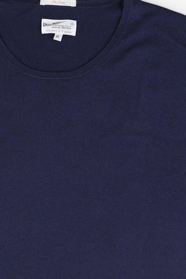 Gant Strickwaren Herren Gant Rundhalsausschnitt Regular Einfarbig 90% Baumwolle, 5% Wolle 5% Seide