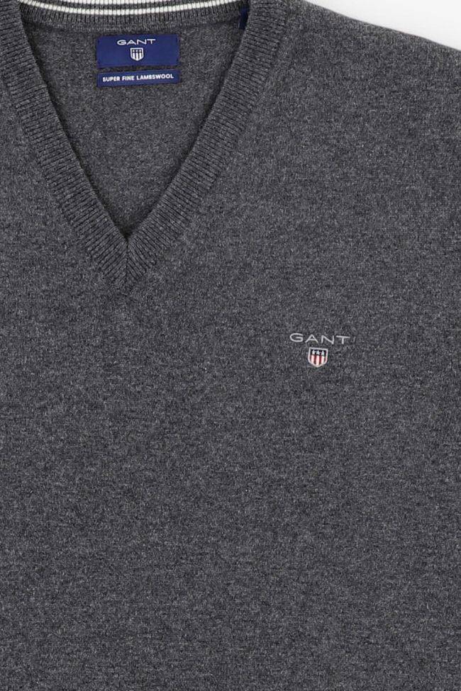 Gant Strickwaren Herren Gant V-Ausschnitt Regular Einfarbig 100% Merinowolle Extrafine