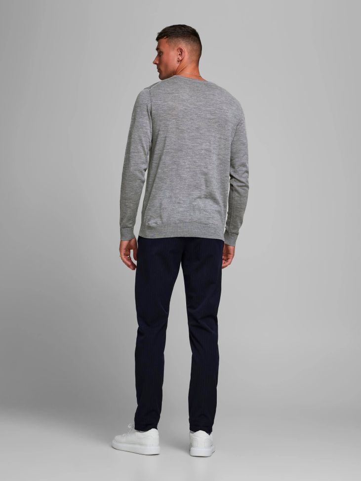 Jack & Jones Strickwaren Herren Jack & Jones Rundhalsausschnitt Regular Einfarbig