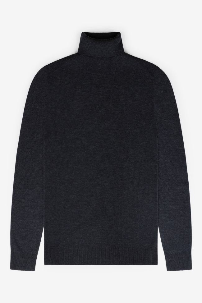 kangra Strickwaren Herren Kangra hoher Kragen Regular Einfarbig 100% Merinowolle Extrafine