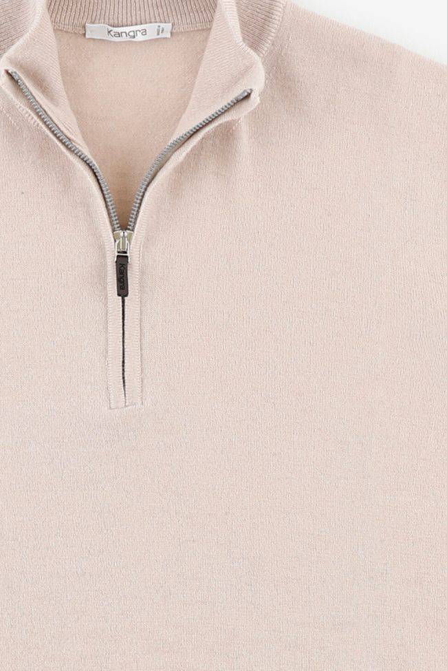 Kangra Strickwaren Herren Kangra Reißverschluss Slim Einfarbig 100% Wolle