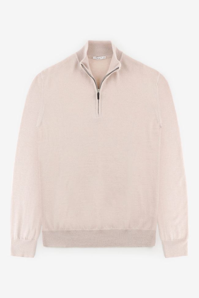 kangra Strickwaren Herren Kangra Reißverschluss Slim Einfarbig 100% Wolle