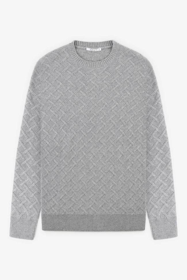 kangra Strickwaren Herren Kangra Rundhalsausschnitt Regular Halb Unifarben 70% wool 20% silk 10% cashmere