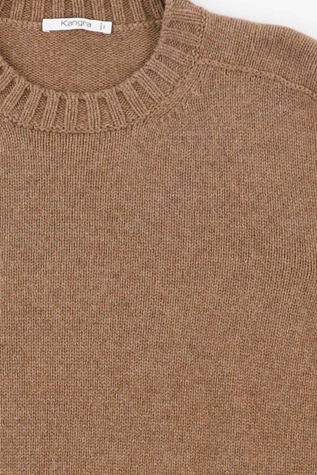 Kangra Strickwaren Herren Kangra Rundhalsausschnitt Regular Einfarbig 50% Alpaca 50% Yak