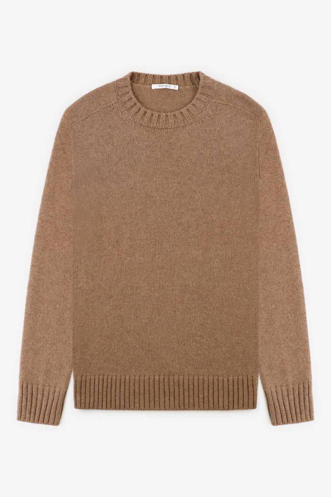 kangra Strickwaren Herren Kangra Rundhalsausschnitt Regular Einfarbig 50% Alpaca 50% Yak