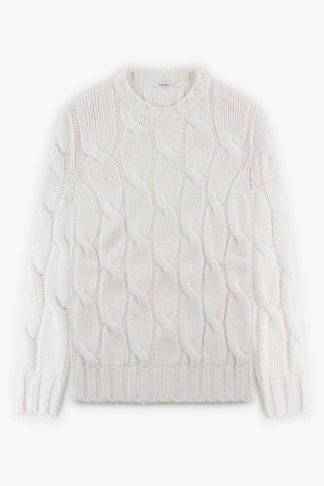 kangra Strickwaren Herren Kangra Rundhalsausschnitt Regular Muster 100% Merinowolle Extrafine