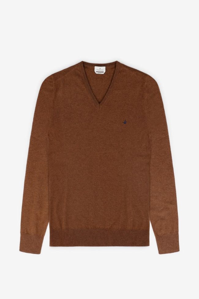 mc kenzy Strickwaren Herren Mc Kenzy V-Ausschnitt Slim Einfarbig 100% Merinowolle