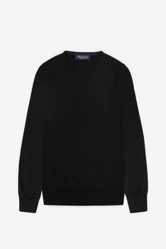 monteverdi Strickwaren Herren Monteverdi Rundhalsausschnitt Slim Einfarbig 100% Merinowolle Extrafine