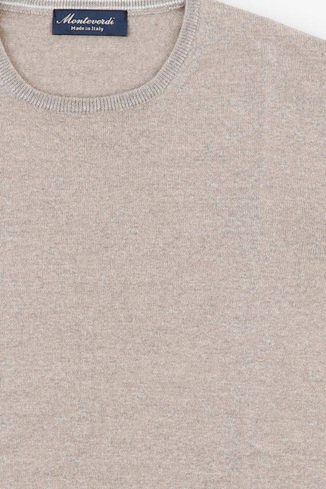Monteverdi Strickwaren Herren Monteverdi Rundhalsausschnitt Slim Einfarbig 100% Merinowolle Extrafine