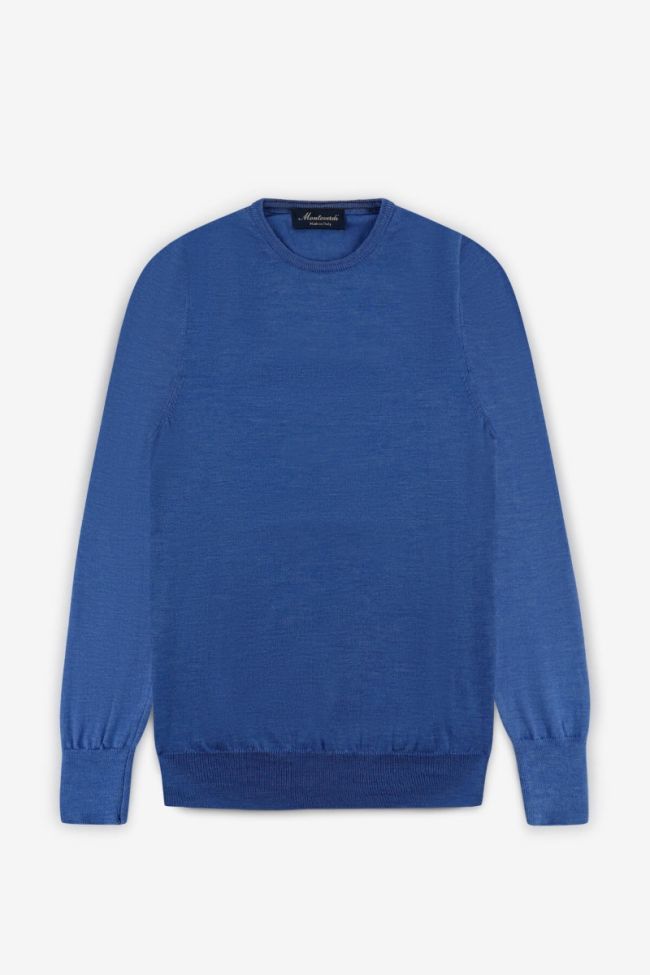 monteverdi Strickwaren Herren Monteverdi Rundhalsausschnitt Slim Einfarbig 100% Merinowolle Extrafine