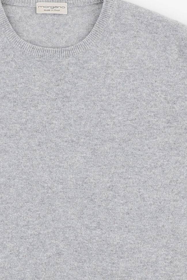 Morgano Strickwaren Herren Morgano Rundhalsausschnitt Regular Einfarbig 90% Wolle 10% Kaschmir