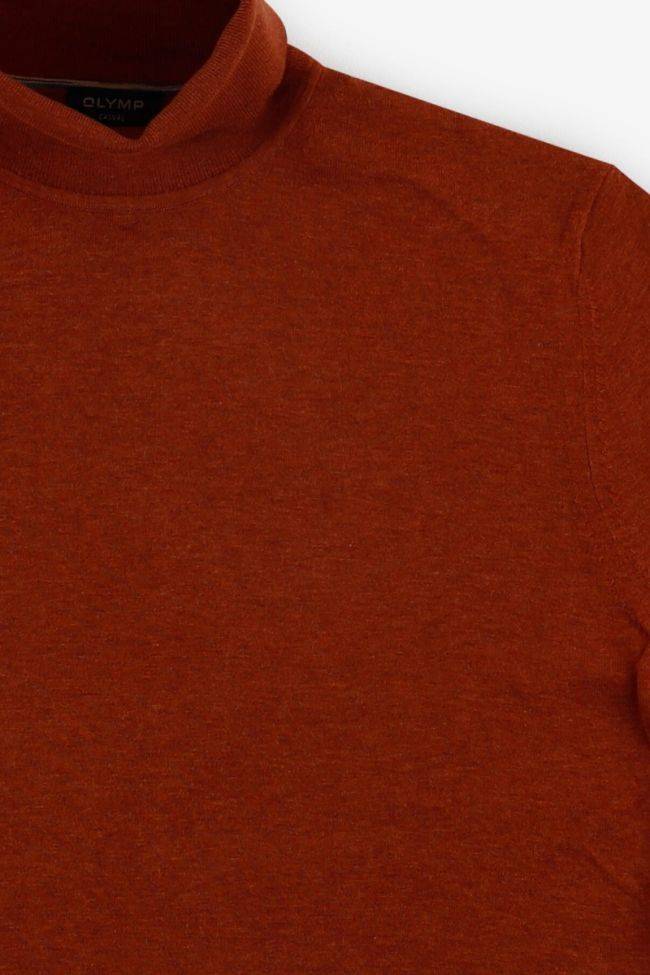 Olymp Strickwaren Herren Olymp Hoher Kragen Regular Einfarbig 100% Baumwolle