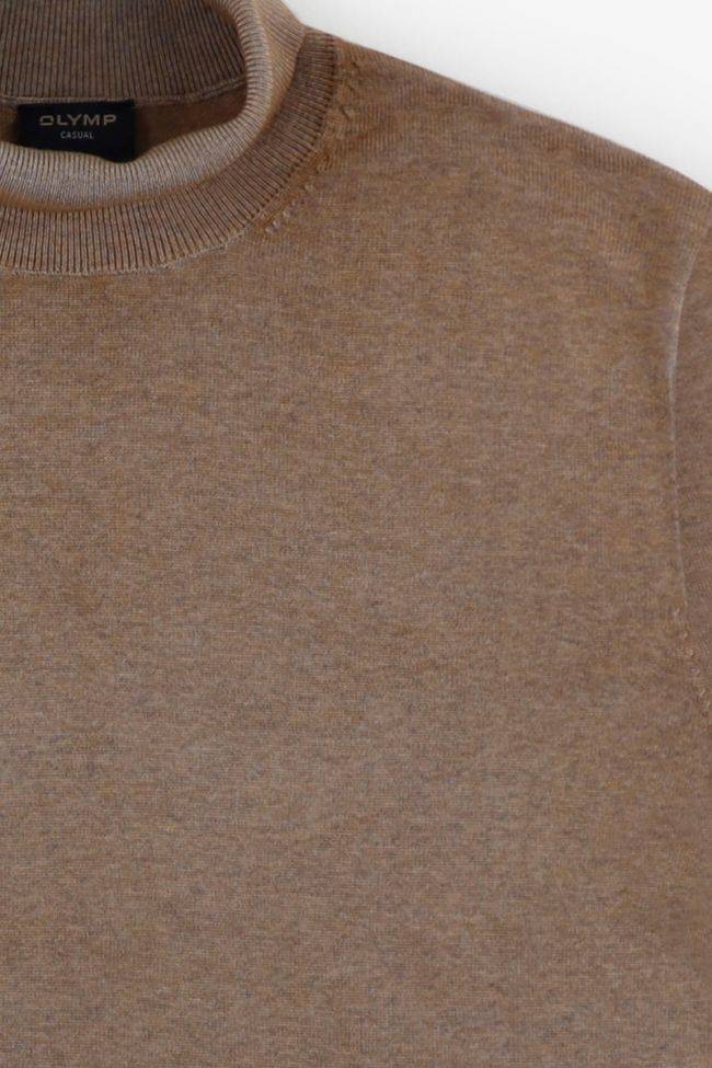 Olymp Strickwaren Herren Olymp Hoher Kragen Regular Einfarbig 100% Merinowolle