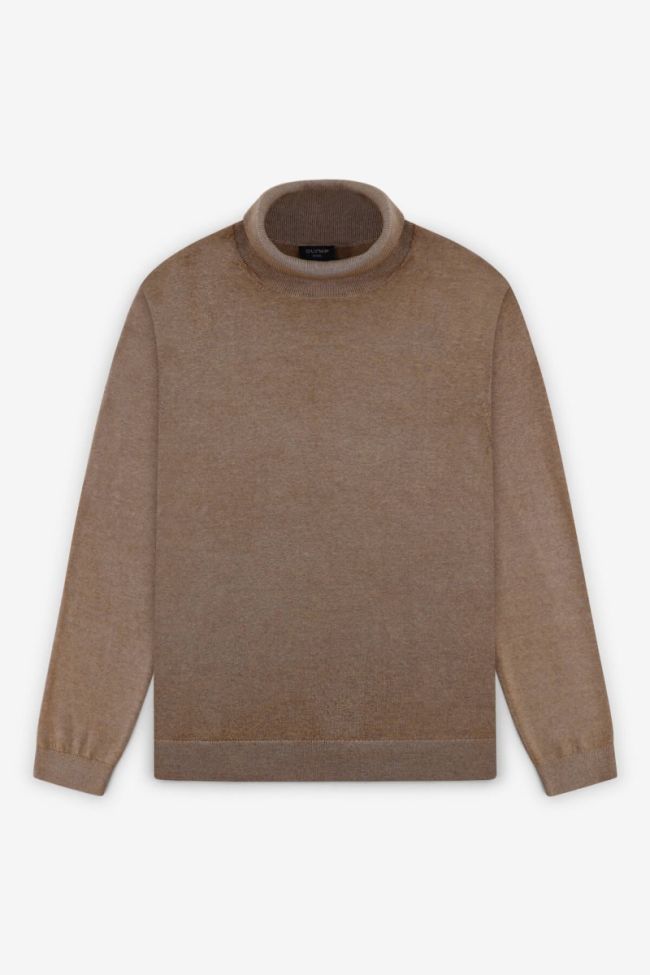 olymp Strickwaren Herren Olymp hoher Kragen Regular Einfarbig 100% Merinowolle