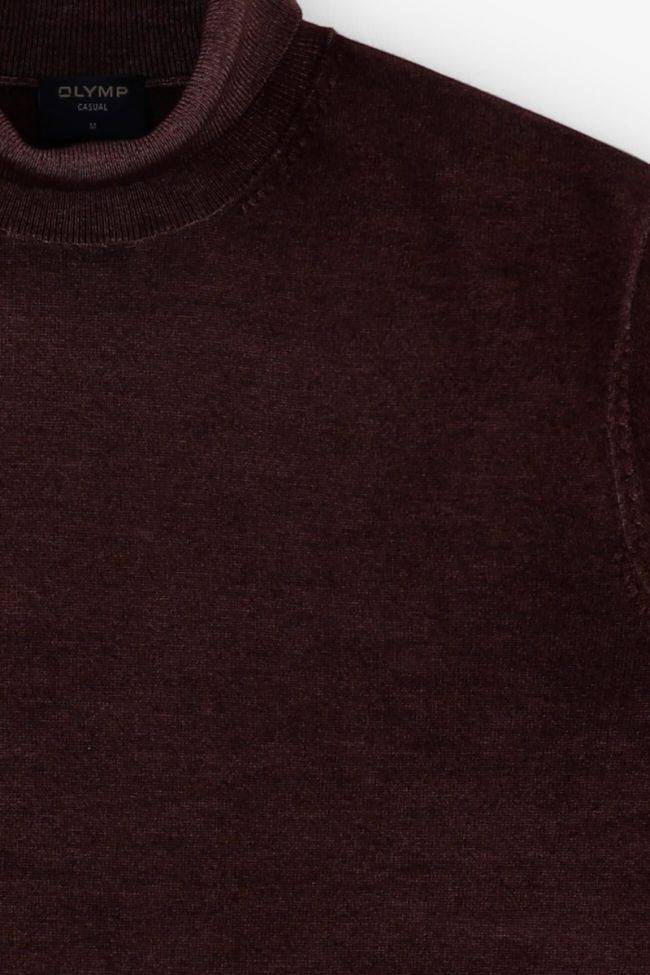 Olymp Strickwaren Herren Olymp Hoher Kragen Regular Einfarbig 100% Wolle