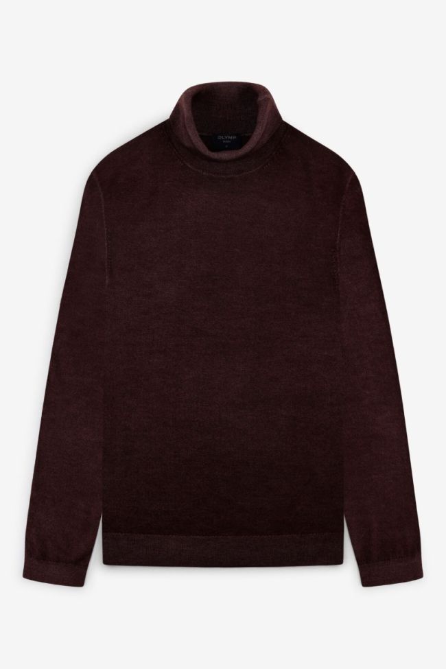 olymp Strickwaren Herren Olymp hoher Kragen Regular Einfarbig 100% Wolle