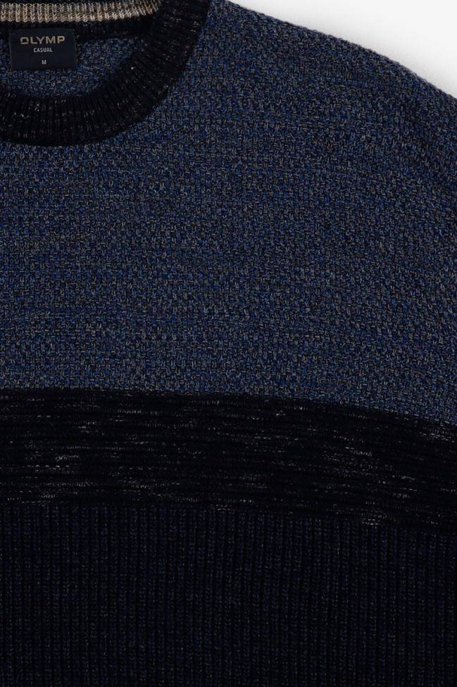 Olymp Strickwaren Herren Olymp Rundhalsausschnitt Classic Halb Unifarben 40% Wool 27% Cotton 22% Pa