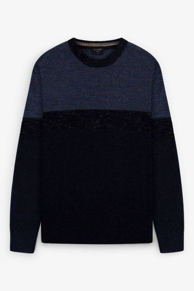 olymp Strickwaren Herren Olymp Rundhalsausschnitt Classic Halb Unifarben 40% wool 27% cotton 22% pa