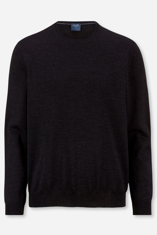 olymp Strickwaren Herren Olymp Rundhalsausschnitt Classic Einfarbig