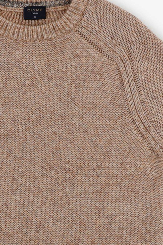 Olymp Strickwaren Herren Olymp Rundhalsausschnitt Regular Einfarbig 74 % Wool & 26 % Cotton