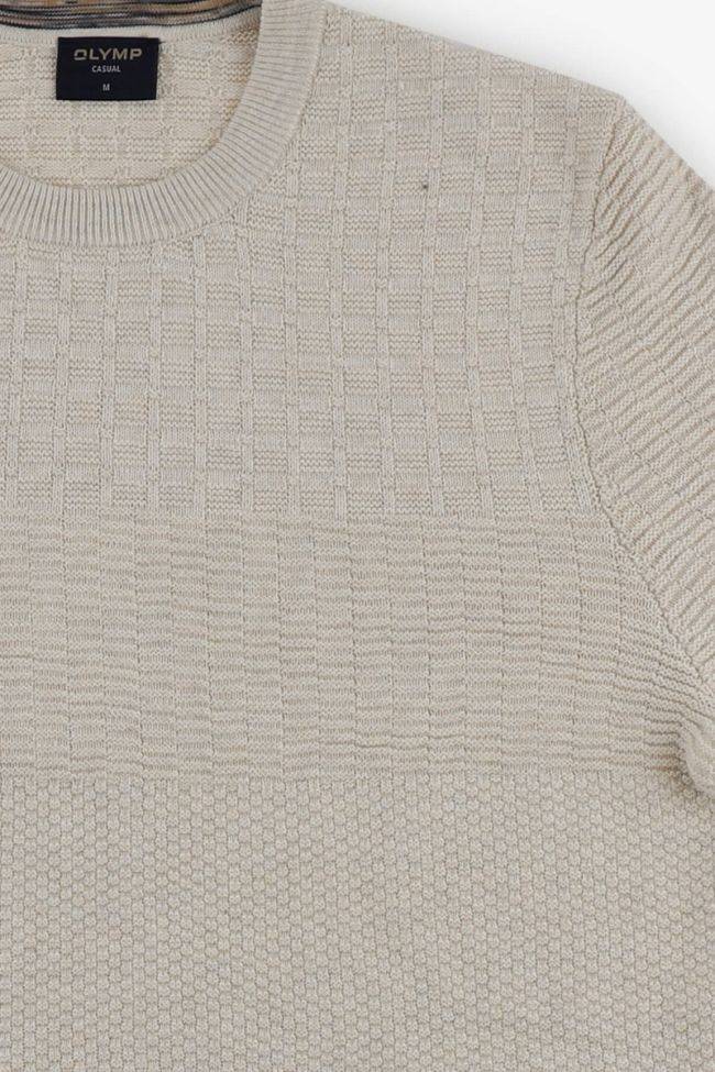 Olymp Strickwaren Herren Olymp Rundhalsausschnitt Regular Einfarbig 100% Baumwolle