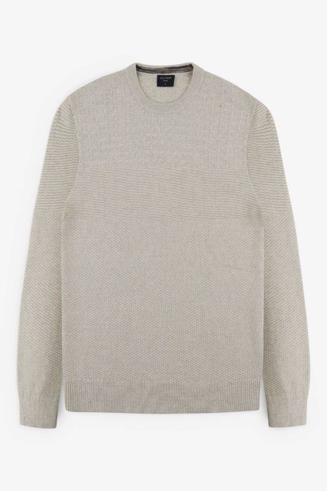 olymp Strickwaren Herren Olymp Rundhalsausschnitt Regular Einfarbig 100% Baumwolle