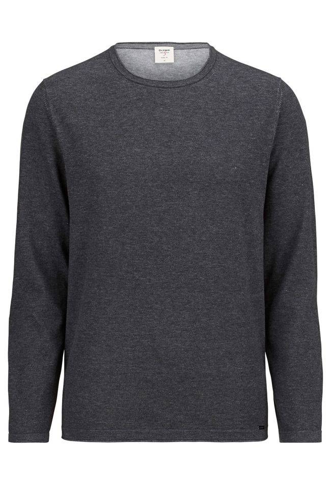 olymp Strickwaren Herren Olymp Rundhalsausschnitt Regular Einfarbig 100% winter cotton