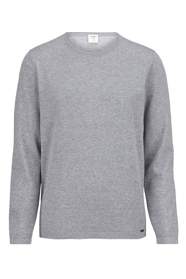 olymp Strickwaren Herren Olymp Rundhalsausschnitt Regular Einfarbig 100% winter cotton