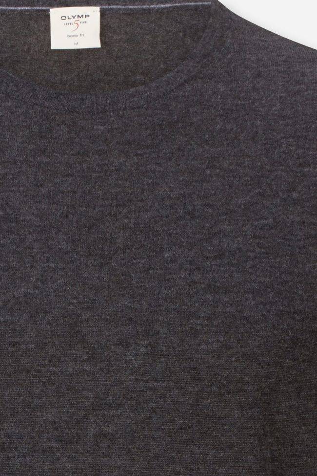 Olymp Strickwaren Herren Olymp Rundhalsausschnitt Regular Einfarbig