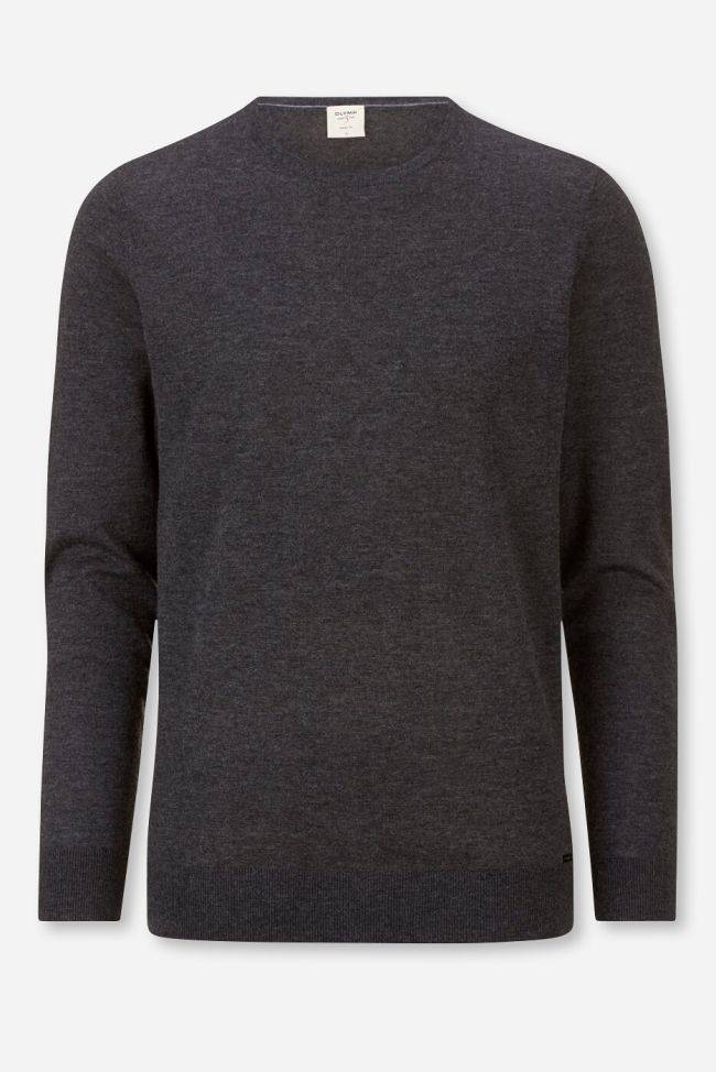 olymp Strickwaren Herren Olymp Rundhalsausschnitt Regular Einfarbig