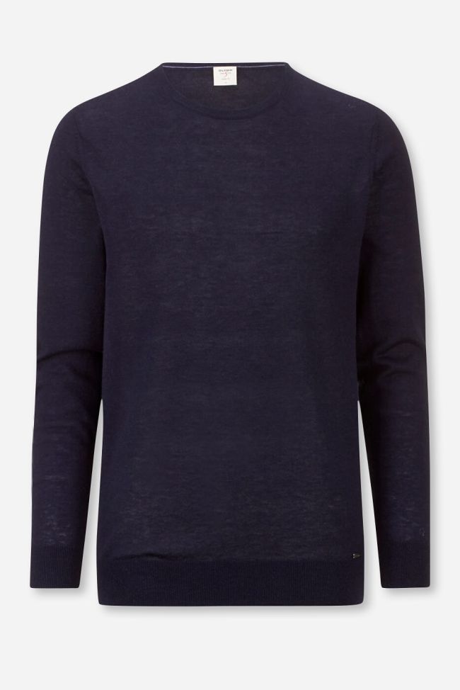 olymp Strickwaren Herren Olymp Rundhalsausschnitt Regular Einfarbig