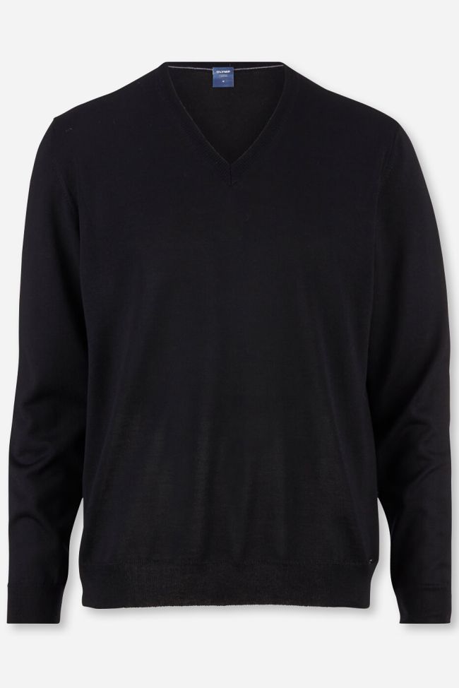 olymp Strickwaren Herren Olymp V-Ausschnitt Classic Einfarbig