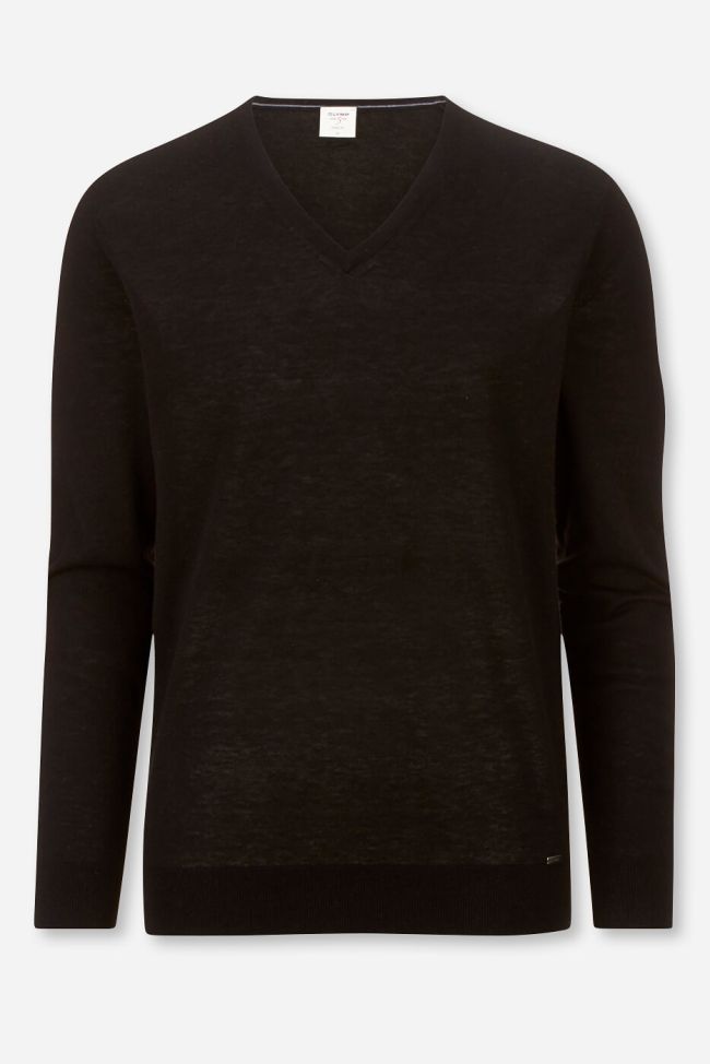 olymp Strickwaren Herren Olymp V-Ausschnitt Regular Einfarbig