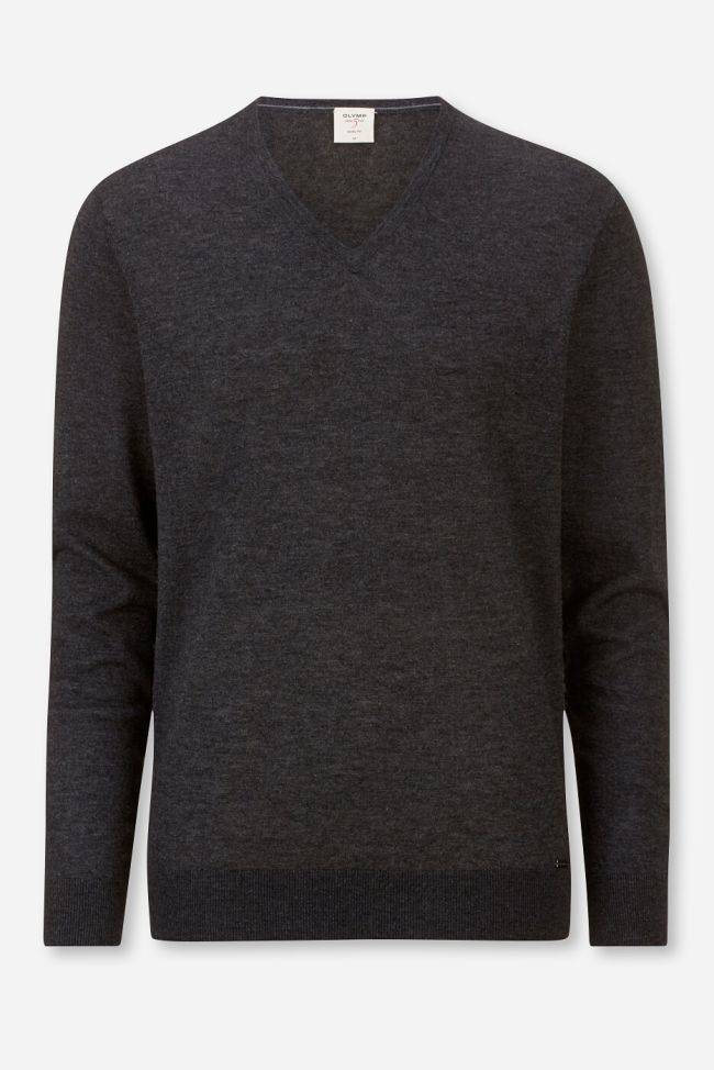 olymp Strickwaren Herren Olymp V-Ausschnitt Regular Einfarbig