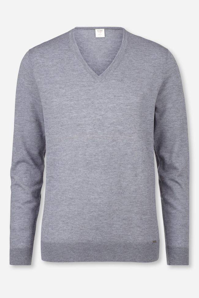 olymp Strickwaren Herren Olymp V-Ausschnitt Regular Einfarbig