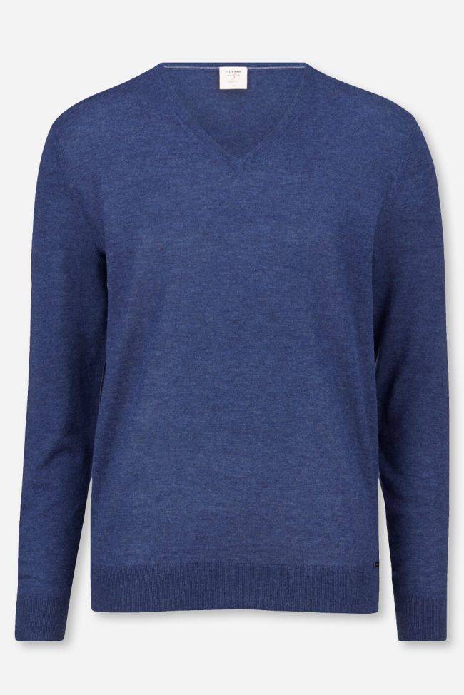 olymp Strickwaren Herren Olymp V-Ausschnitt Regular Einfarbig