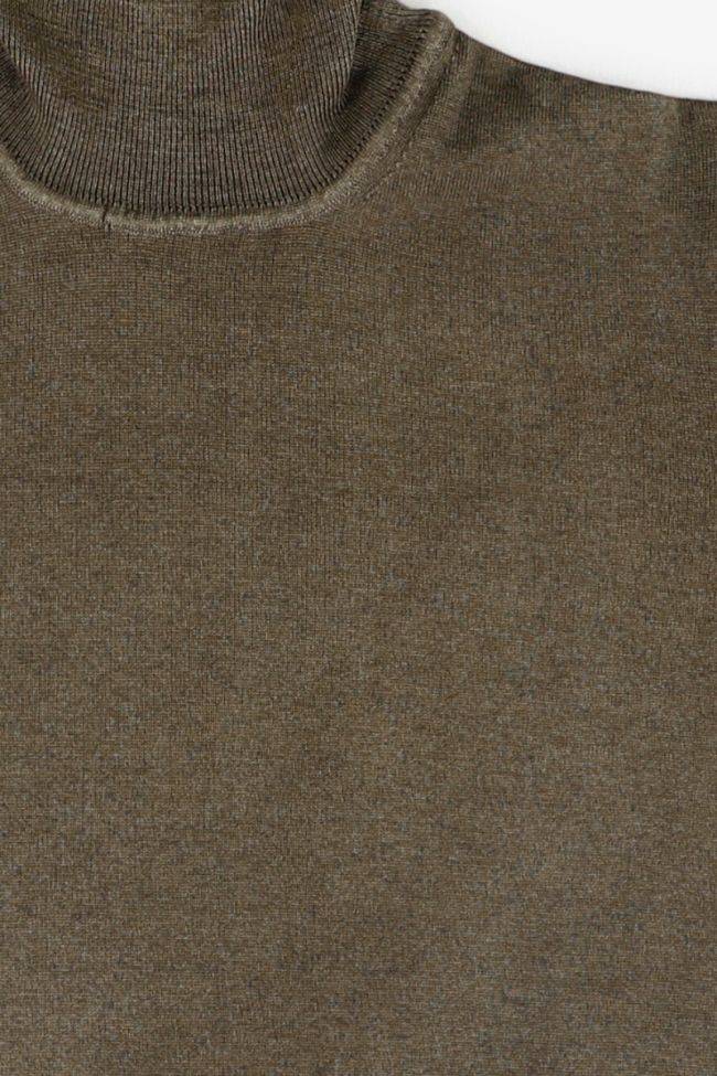 Primo Emporio Strickwaren Herren Primo Emporio Hoher Kragen Slim Einfarbig 100% Wolle