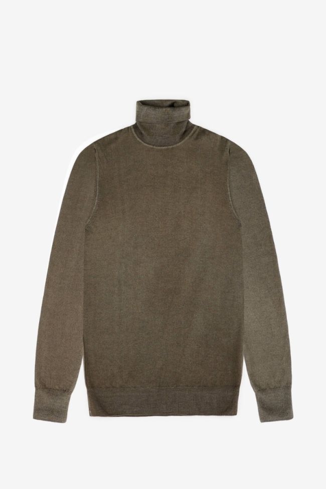 primo emporio Strickwaren Herren Primo Emporio hoher Kragen Slim Einfarbig 100% Wolle