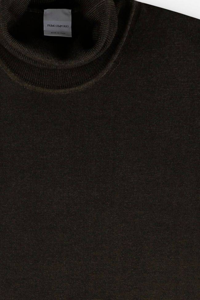 primo emporio Strickwaren Herren Primo Emporio hoher Kragen Slim Einfarbig 100% Wolle