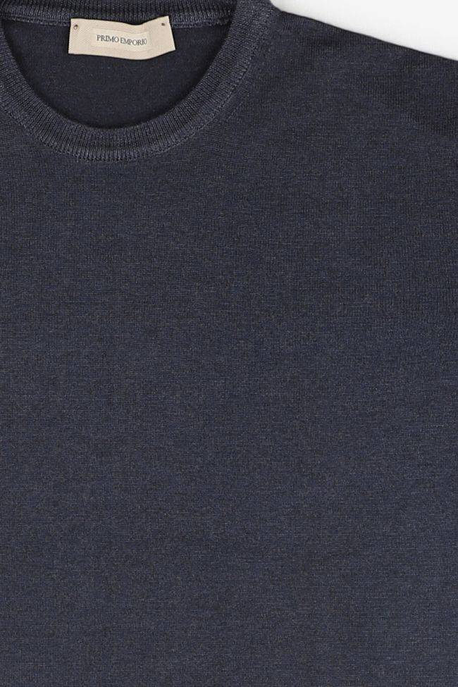 Primo Emporio Strickwaren Herren Primo Emporio Rundhalsausschnitt Slim Einfarbig 100% Wolle