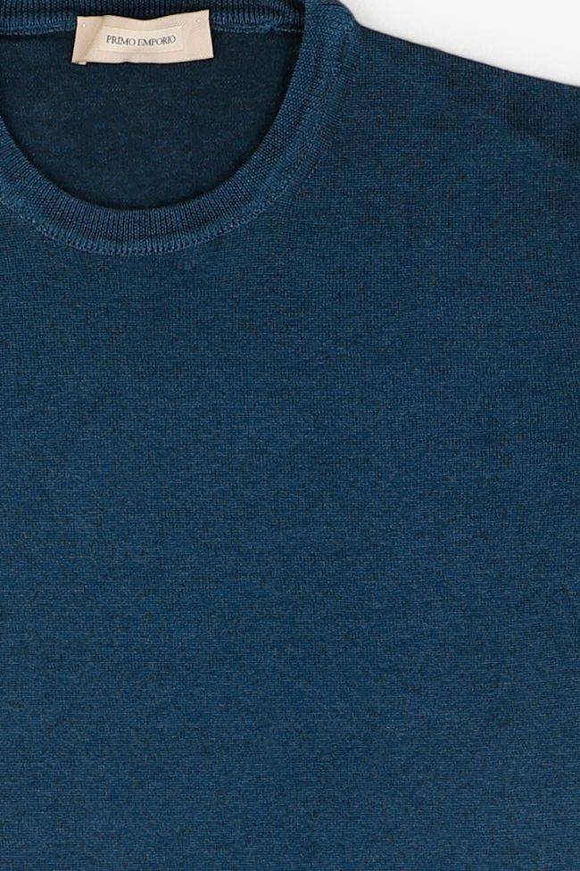 Primo Emporio Strickwaren Herren Primo Emporio Rundhalsausschnitt Slim Einfarbig 100% Wolle