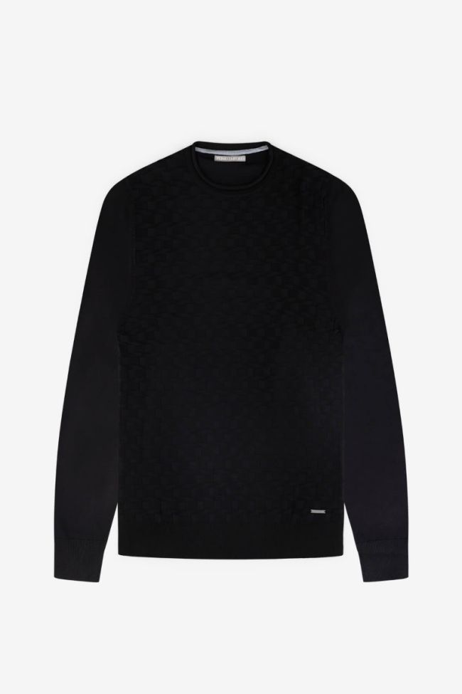 primo emporio Strickwaren Herren Primo Emporio Rundhalsausschnitt Slim Halb Unifarben 70% Viscosa 30% Nylon