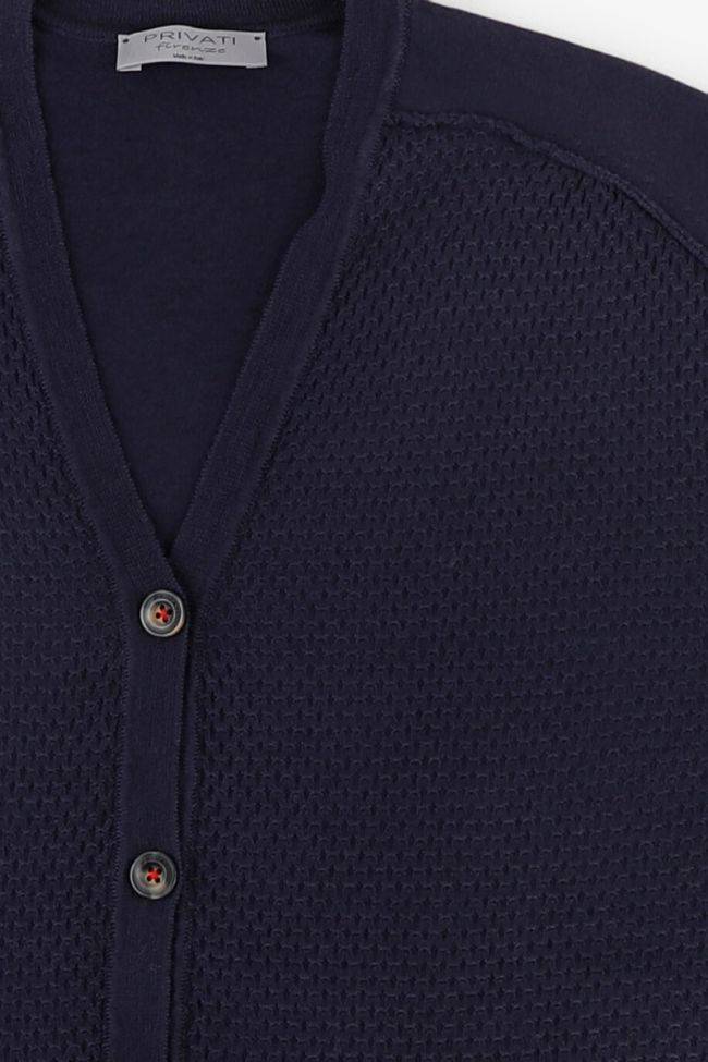 Privati Firenze Strickwaren Herren Privati Firenze Cardigan Regular Halb Unifarben 100% Merinowolle Extrafine